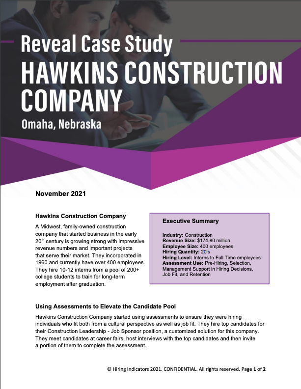 Hawkins Case Study Page 1