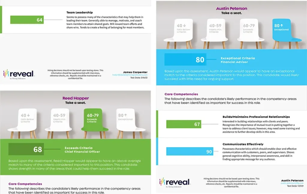 Hiring Assessments by the Reveal App Hiring Assessments